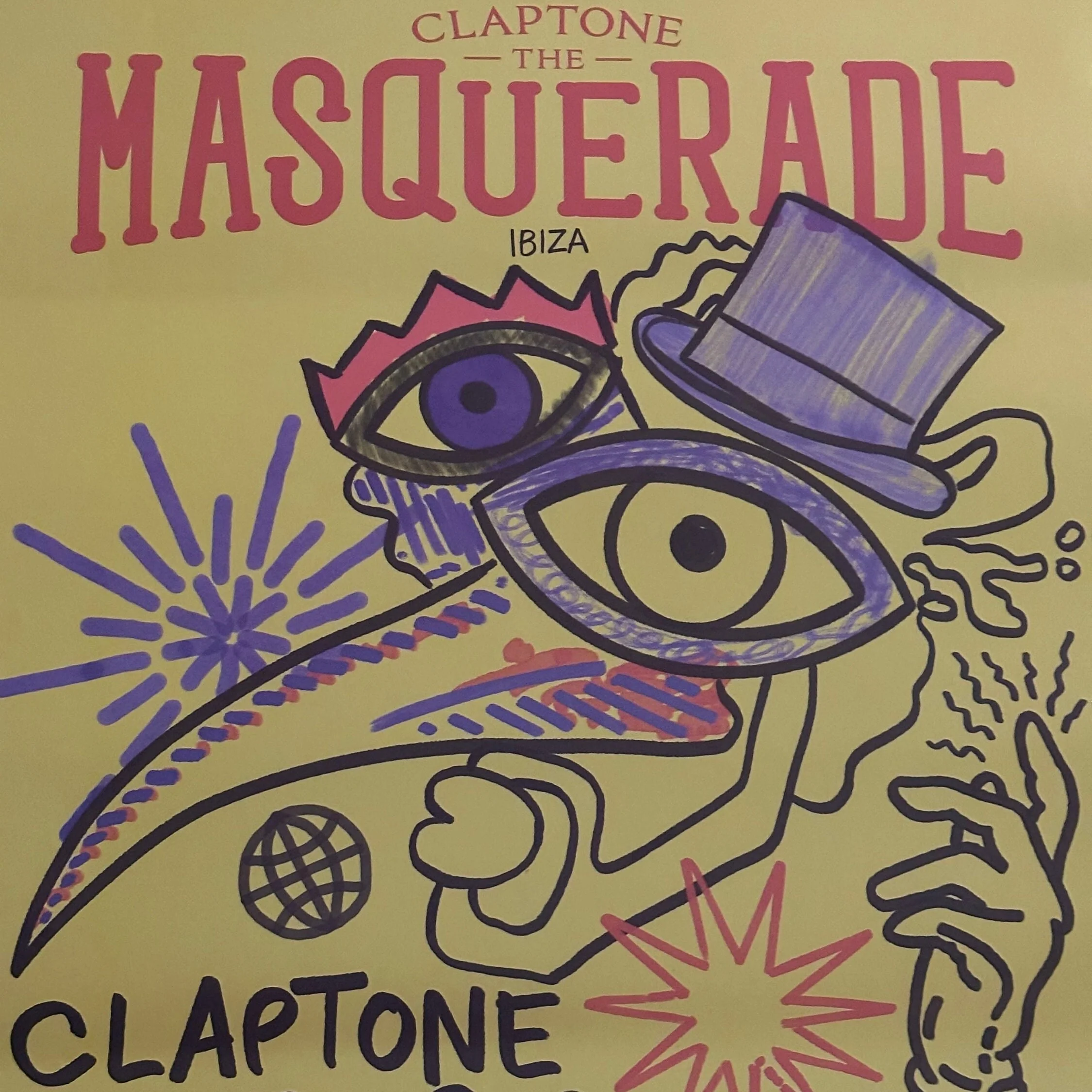 Masquerade ~ Genuine Official Pacha Ibiza Framed Dj Artwork Travel Poster | Luxury Black Frame - Image 6