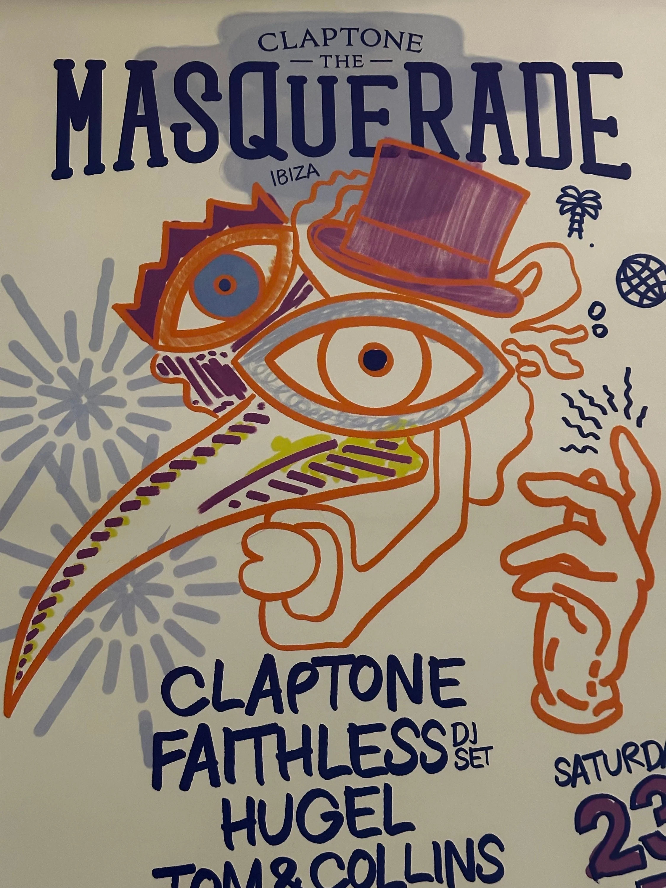 Masquerade ~ Genuine Official Pacha Ibiza Framed Dj Artwork Travel Poster | Luxury Black Frame - Image 6