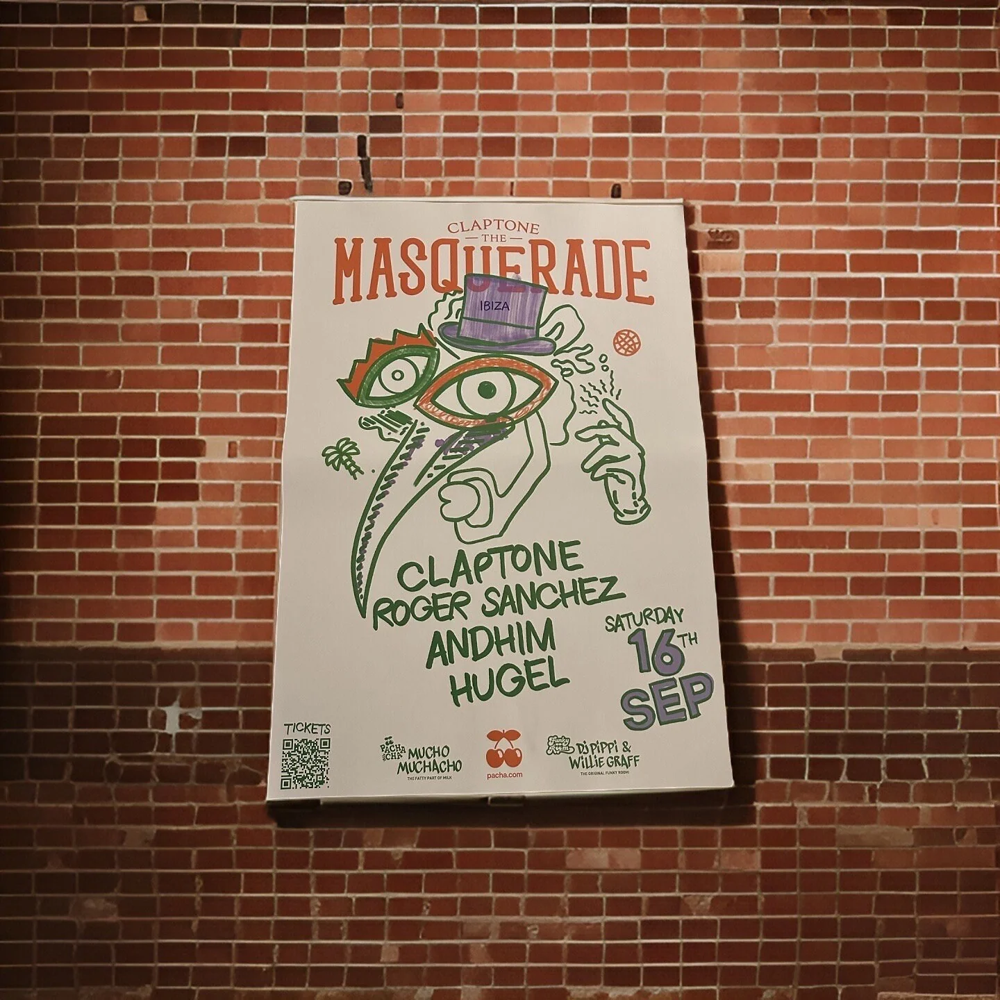 Masquerade ~ Genuine Official Pacha Ibiza Framed Dj Artwork Travel Poster | A3 Luxury Black Frame - Image 9