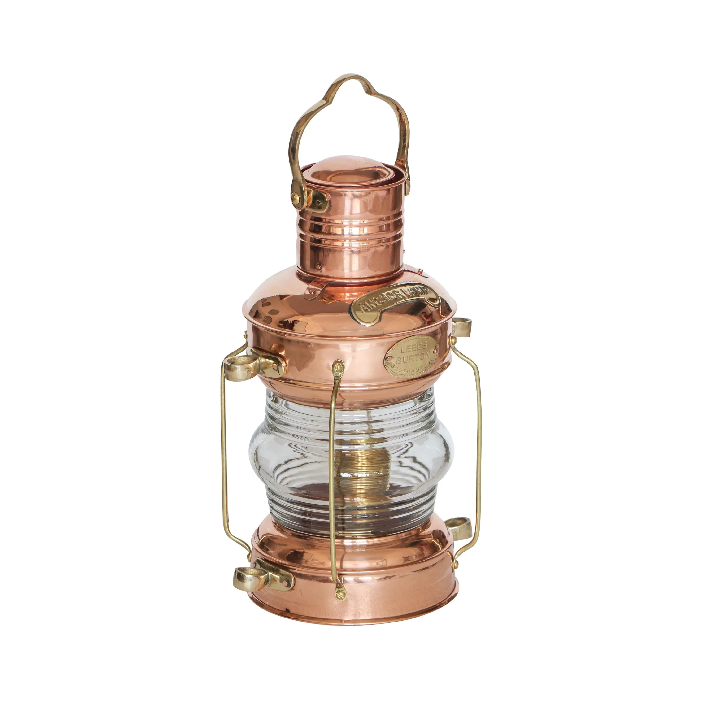 Solid Copper & Brass Anchor Table Lamp Maritime Ship Lantern Boat Light - Image 7