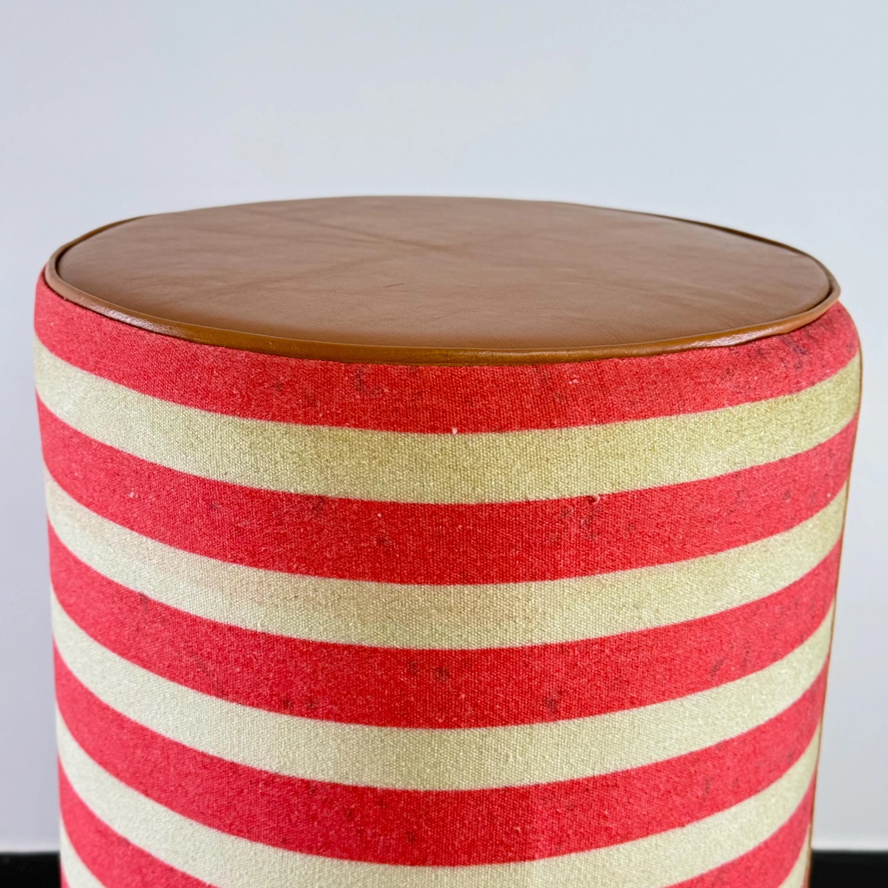 American Flag Print Pouf Patriotic Home Décor Handmade Round Seat USA Stool - Image 6