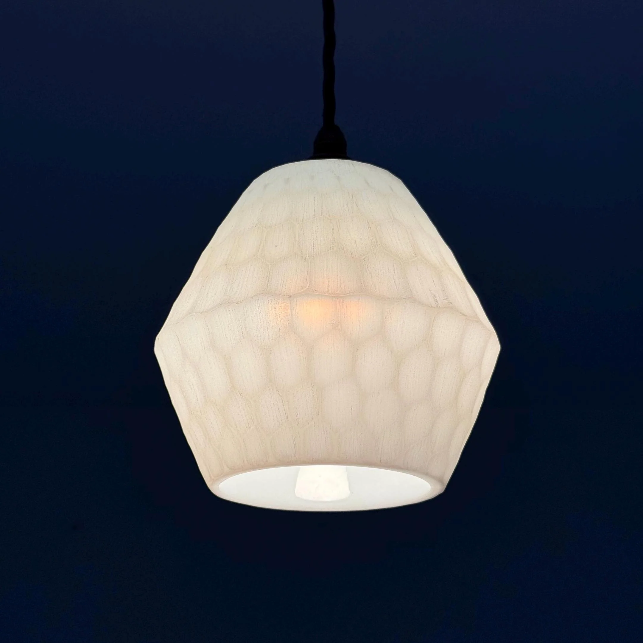 Opal Prismatic Glass - Inch Shade Pendant Light | Kitchen Table | Vintage Bar - Image 4