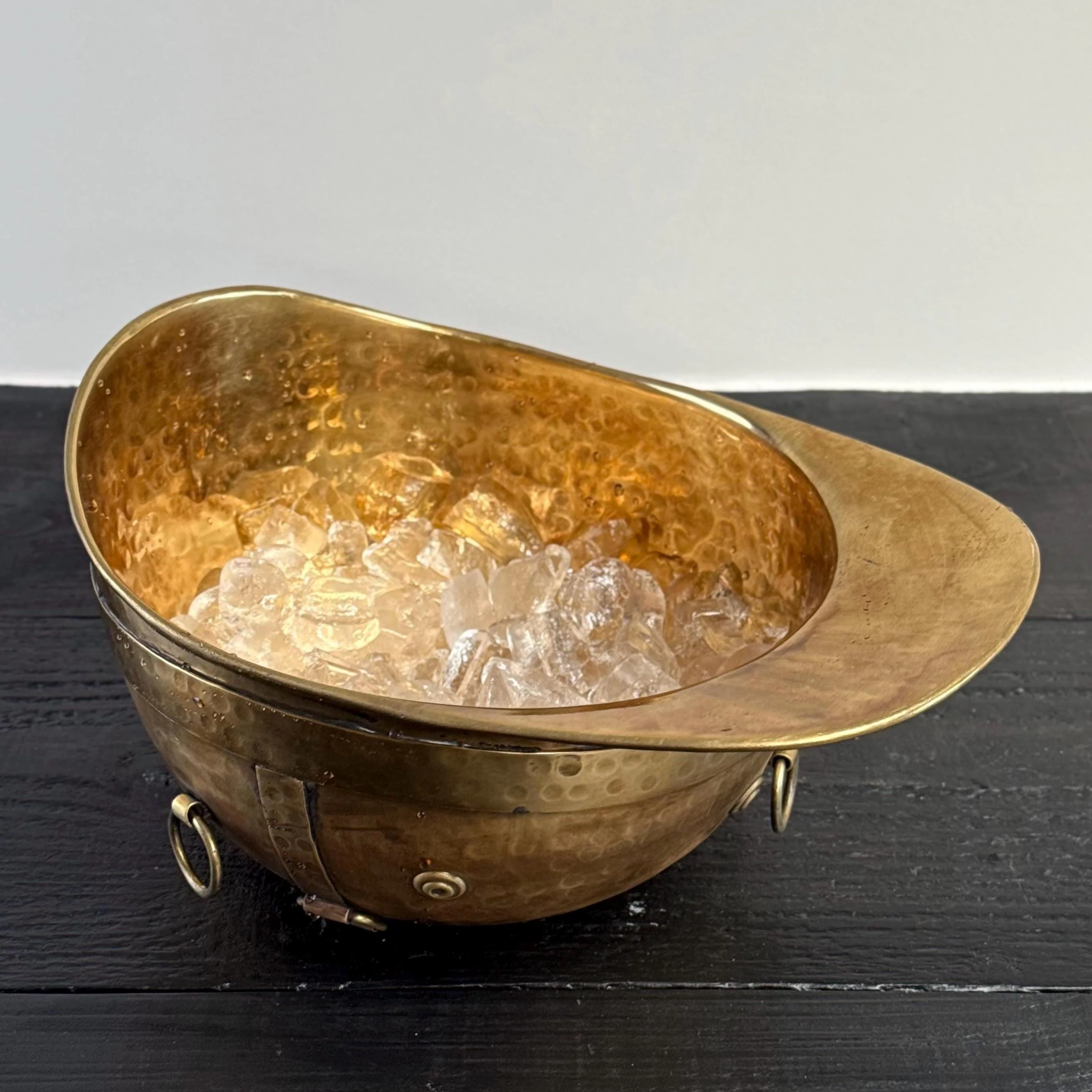 Polo Helmet Solid Antique Brass Champagne Ice Bucket | Wine Cooler - Image 5