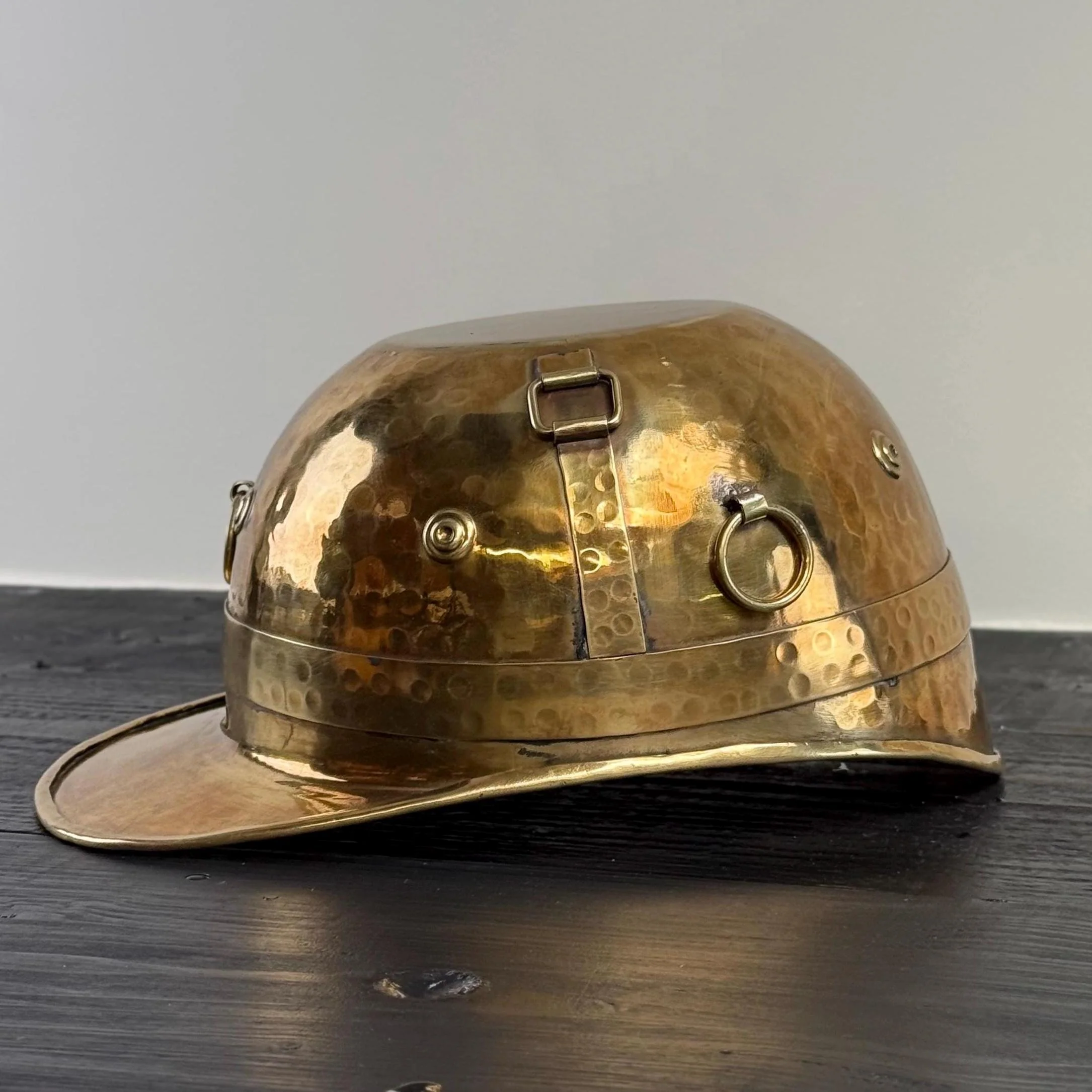 Polo Helmet Solid Antique Brass Champagne Ice Bucket | Wine Cooler - Image 7