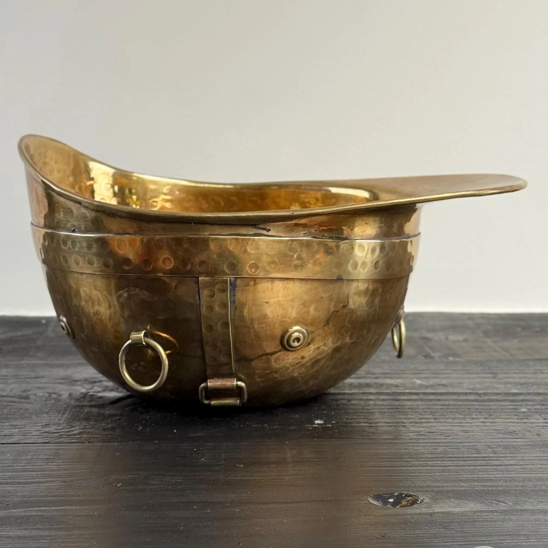 Polo Helmet Solid Antique Brass Champagne Ice Bucket | Wine Cooler - Image 8