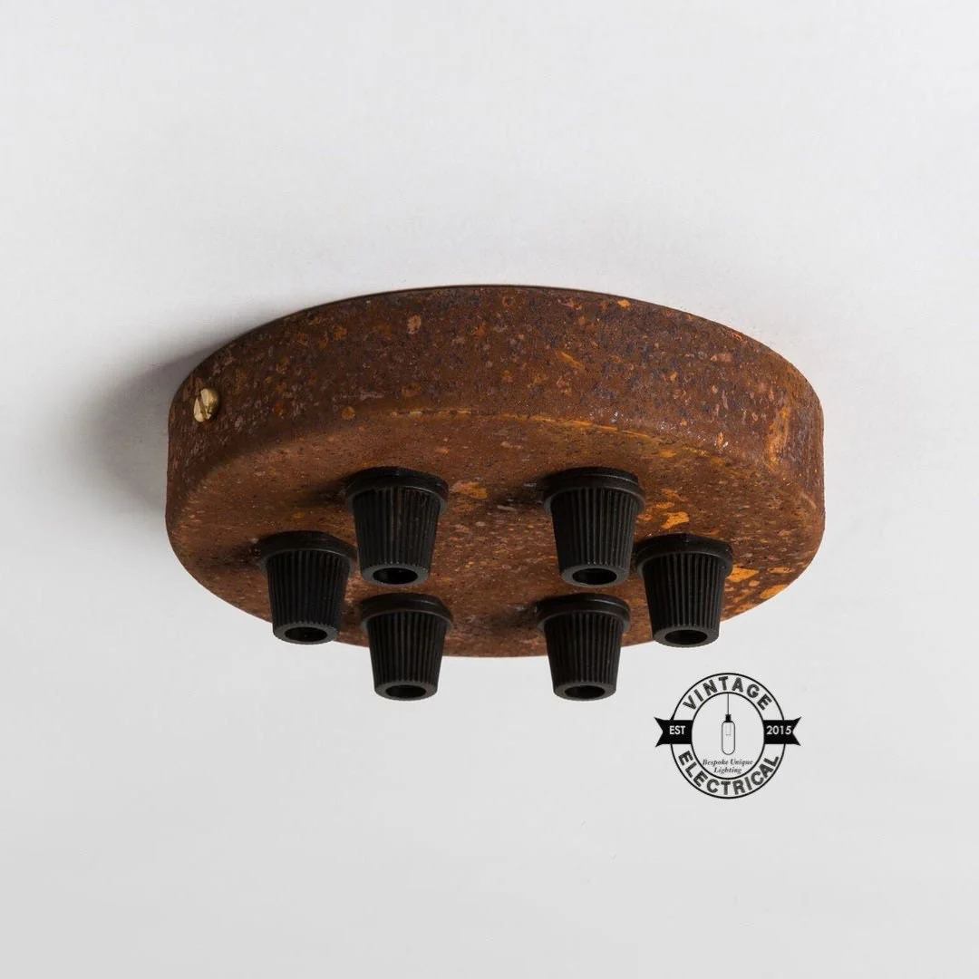 Rusted Ceiling Rose Single - Seven Outlet - Image 7