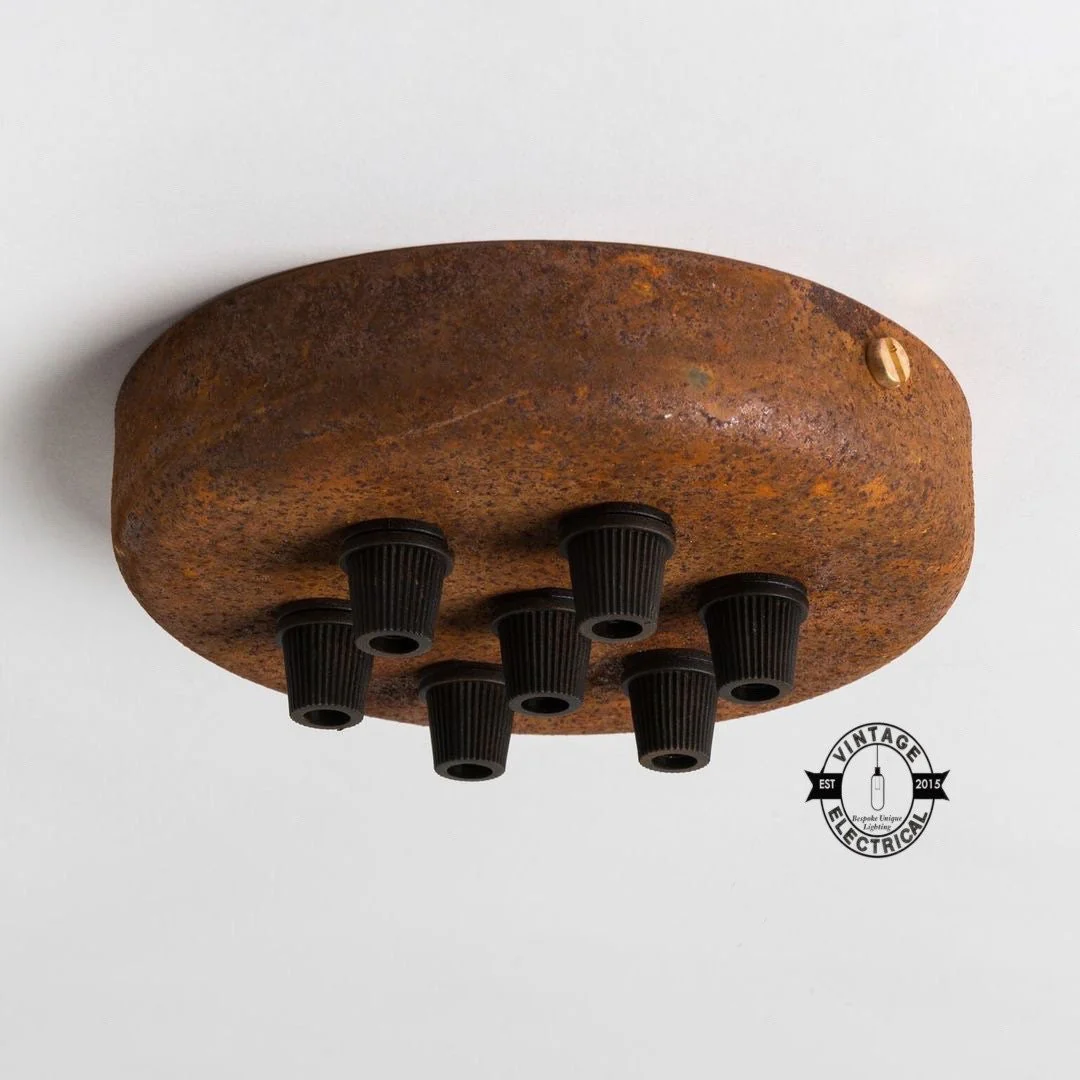 Rusted Ceiling Rose Single - Seven Outlet - Image 8