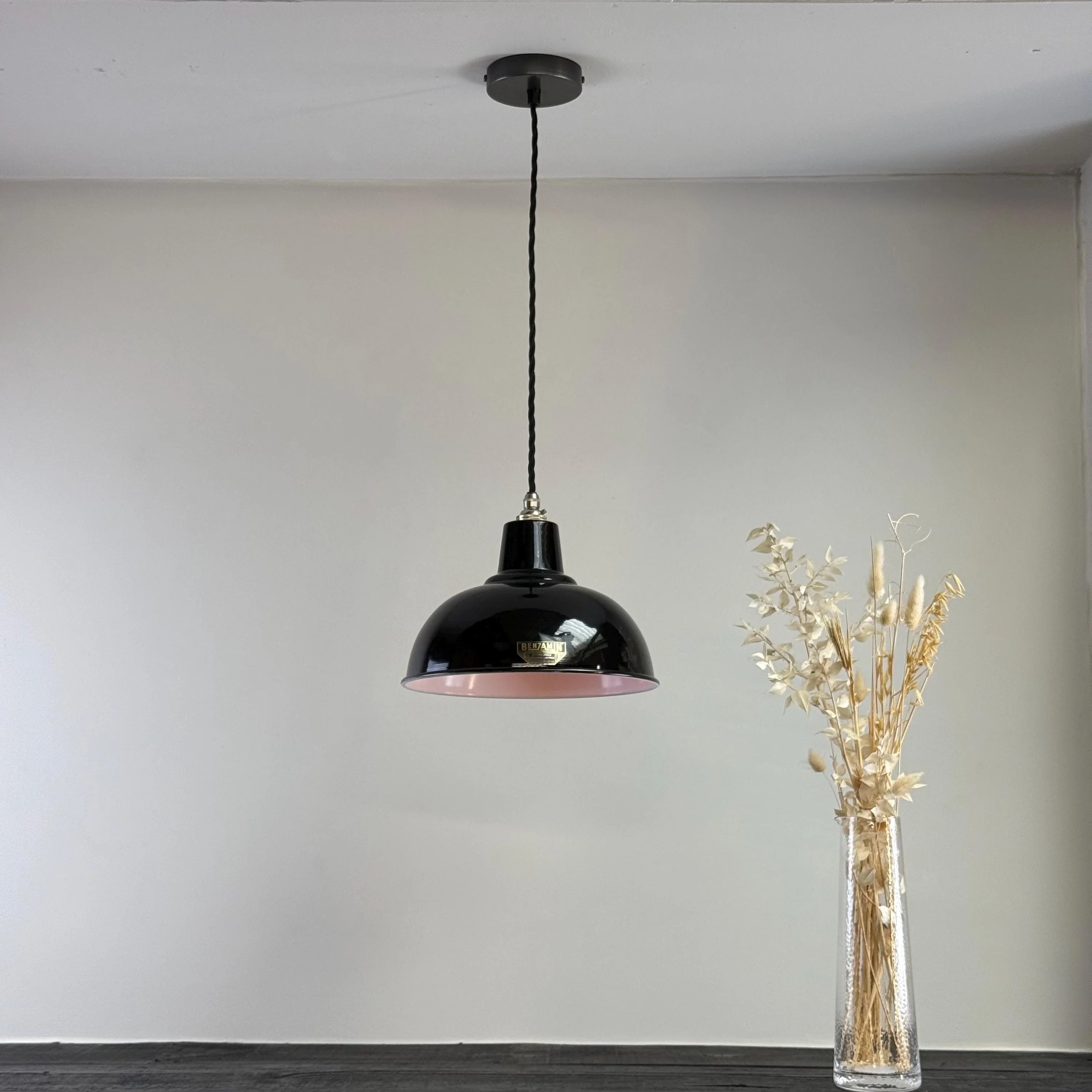 Salthouse ~ Midnight Black Dome Lampshade Pendant Set Light *Factory Second* ~ 10 Inch - Image 3