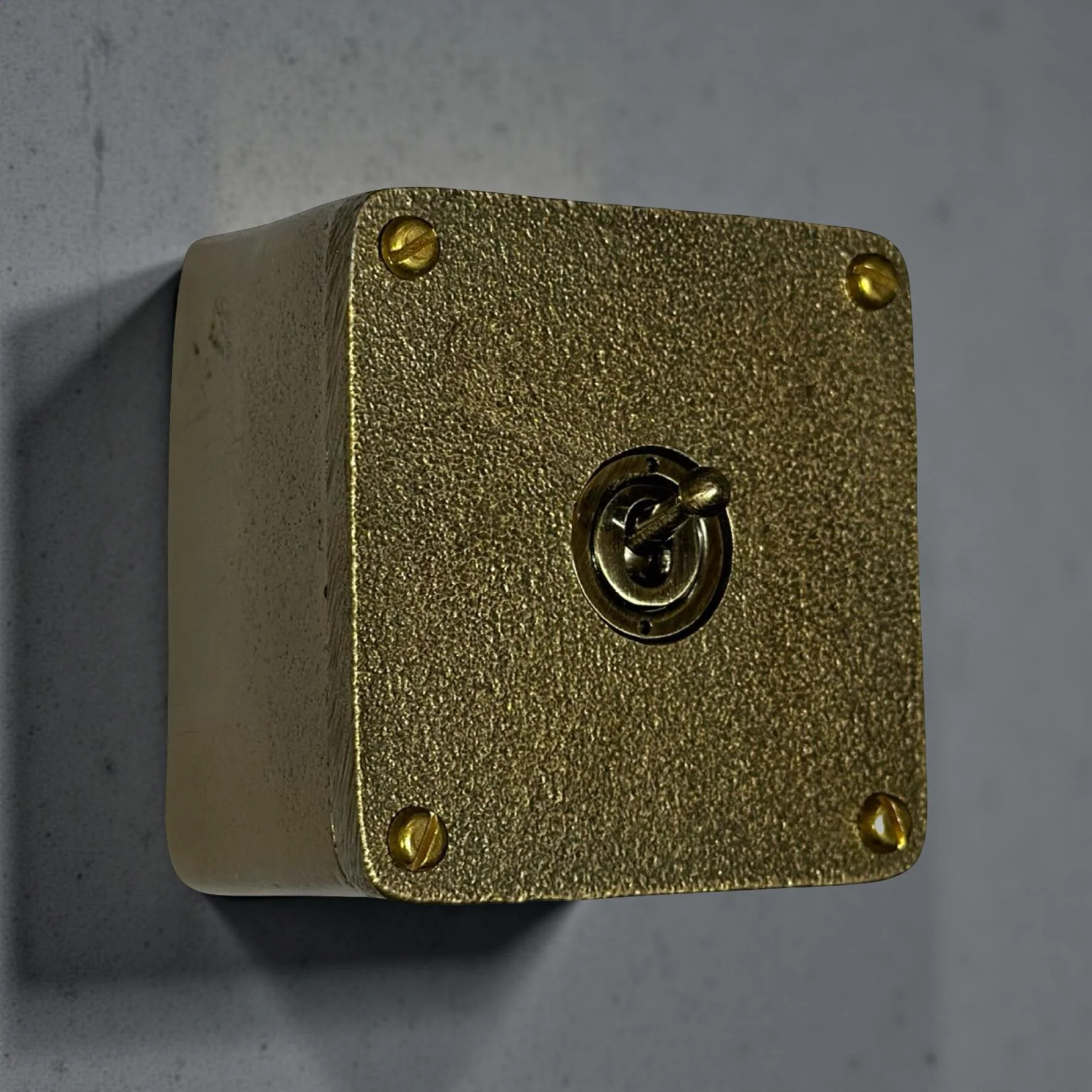 Single Gang Bronze Solid Cast Metal Conduit Light Switch Industrial 2 Way - BS EN Approved Vintage Crabtree 1950’s Style - Image 7