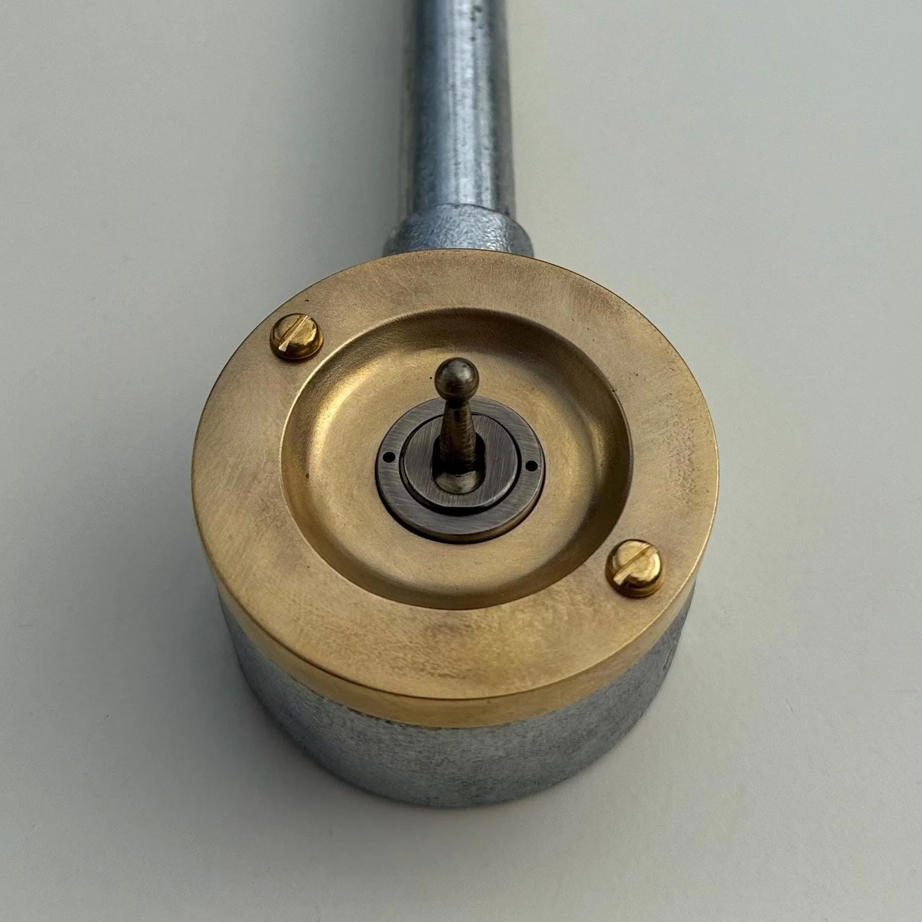 Single Gang Solid Raw Brass Cast Conduit Metal Light Switch Industrial 2 Way - Image 3