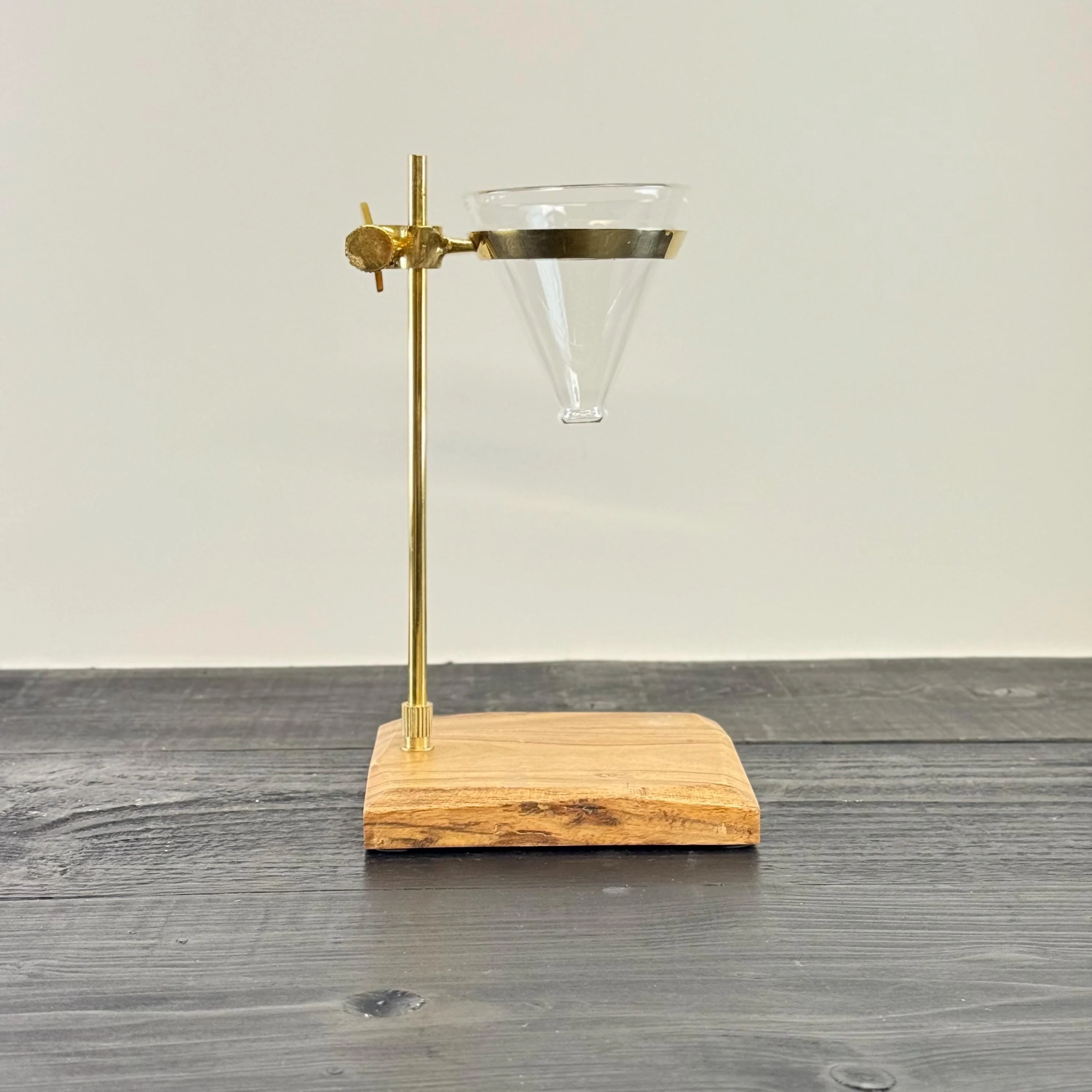 Slow Drip Coffee Brewer Pourer | Pour Over Drip Gourmet Kitchen Station Stand With Funnel & Filters | Glass Holder - Image 3