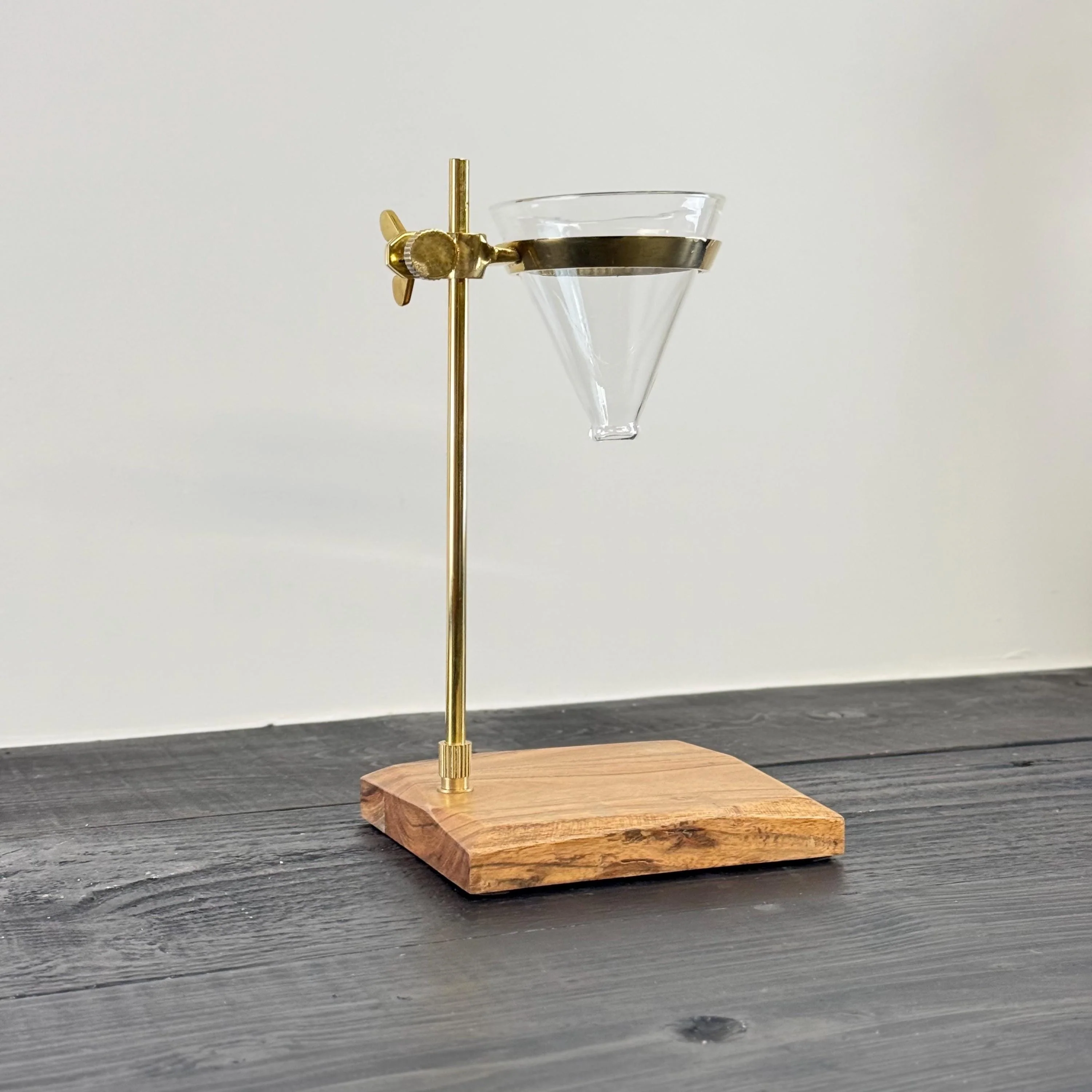 Slow Drip Coffee Brewer Pourer | Pour Over Drip Gourmet Kitchen Station Stand With Funnel & Filters | Glass Holder - Image 4