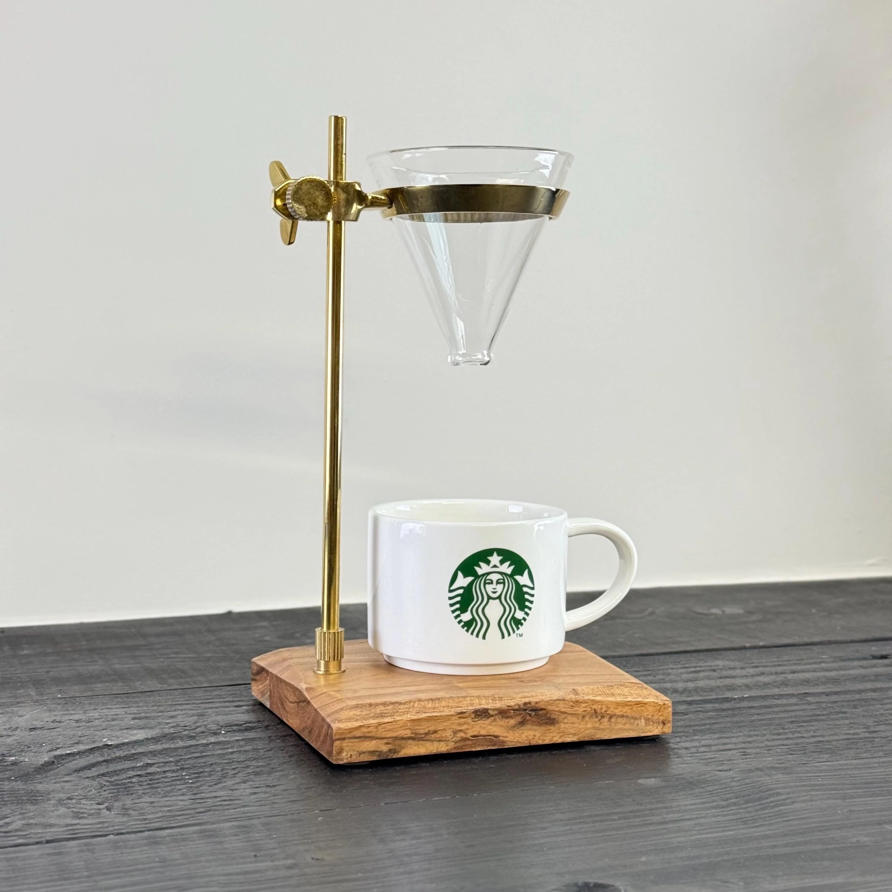 Slow Drip Coffee Brewer Pourer | Pour Over Drip Gourmet Kitchen Station Stand With Funnel & Filters | Glass Holder - Image 7