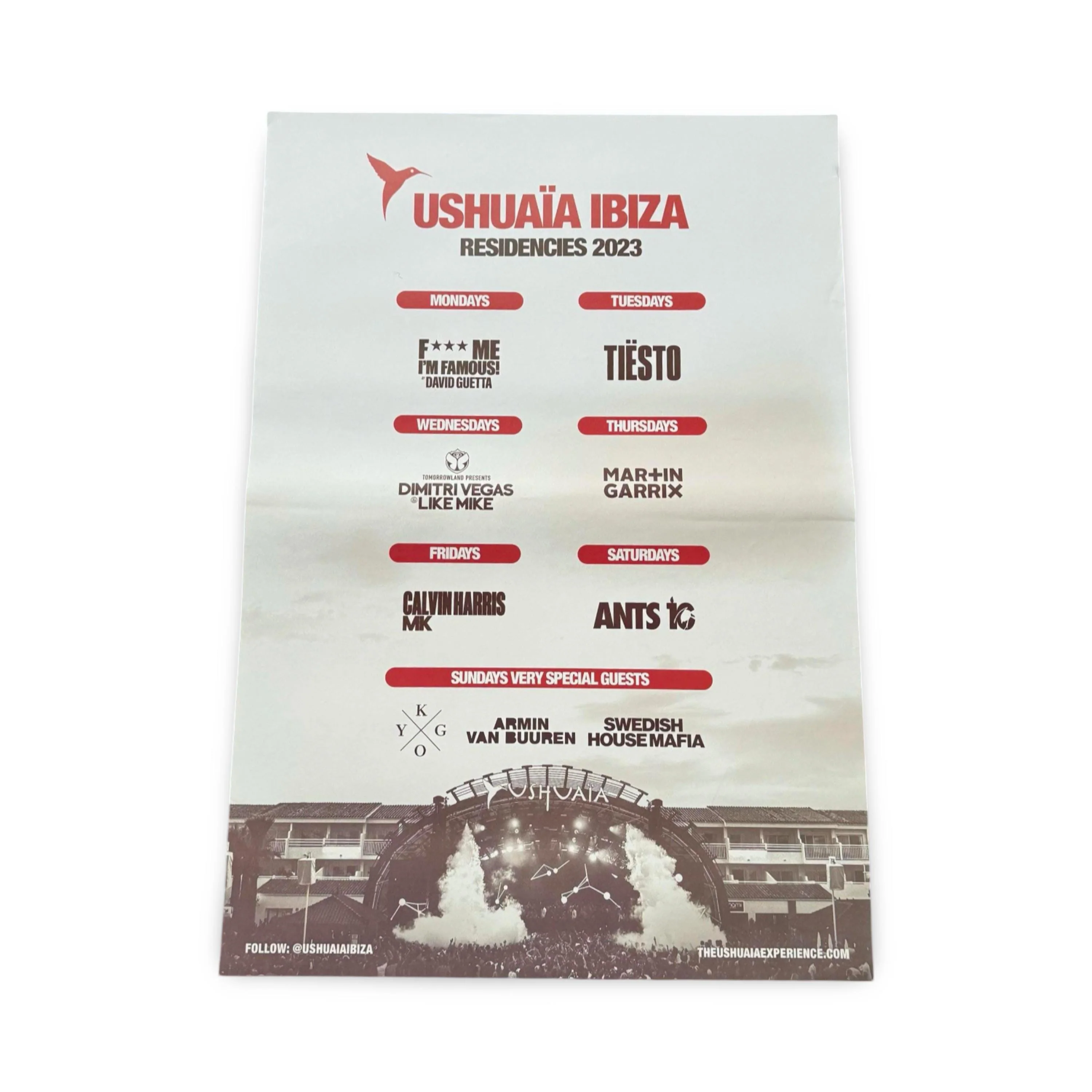 Ushuaia ~ Genuine Official Ibiza Framed Dj Artwork Travel Poster | Luxury Black Frame - Image 9