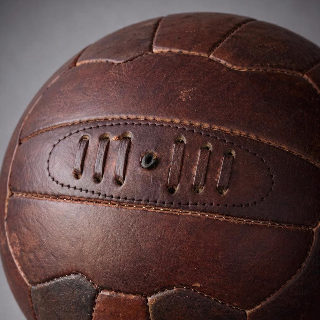 Luxury Vintage Leather Football ~ Decorative Size 5 Ball - Image 2
