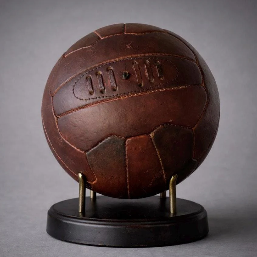 Luxury Vintage Leather Football ~ Decorative Size 5 Ball - Image 3
