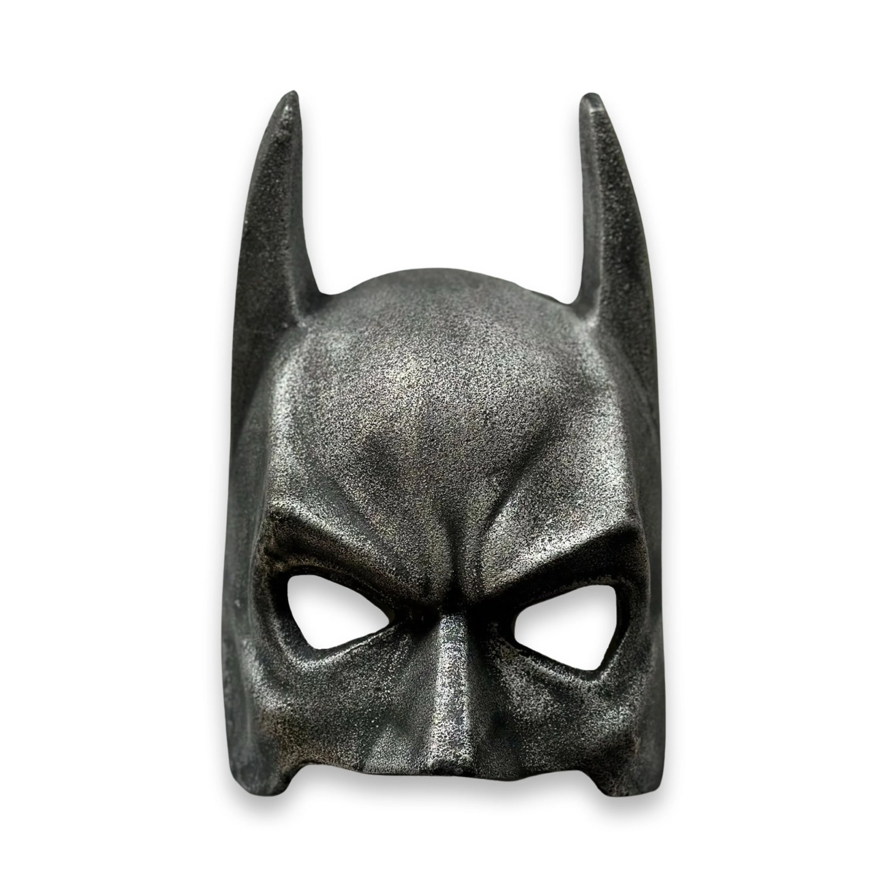 Wall Mount Solid Cast Iron Batman Superhero Knight Mask Dark Black Finish