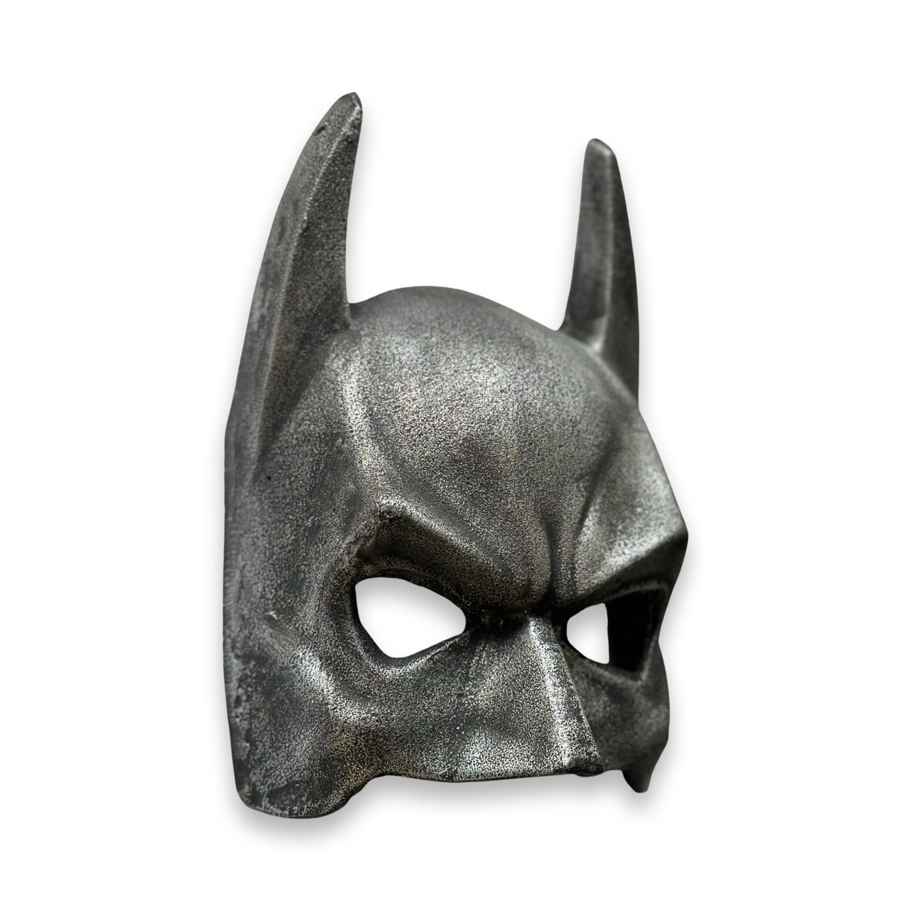 Wall Mount Solid Cast Iron Batman Superhero Knight Mask Dark Black Finish - Image 8