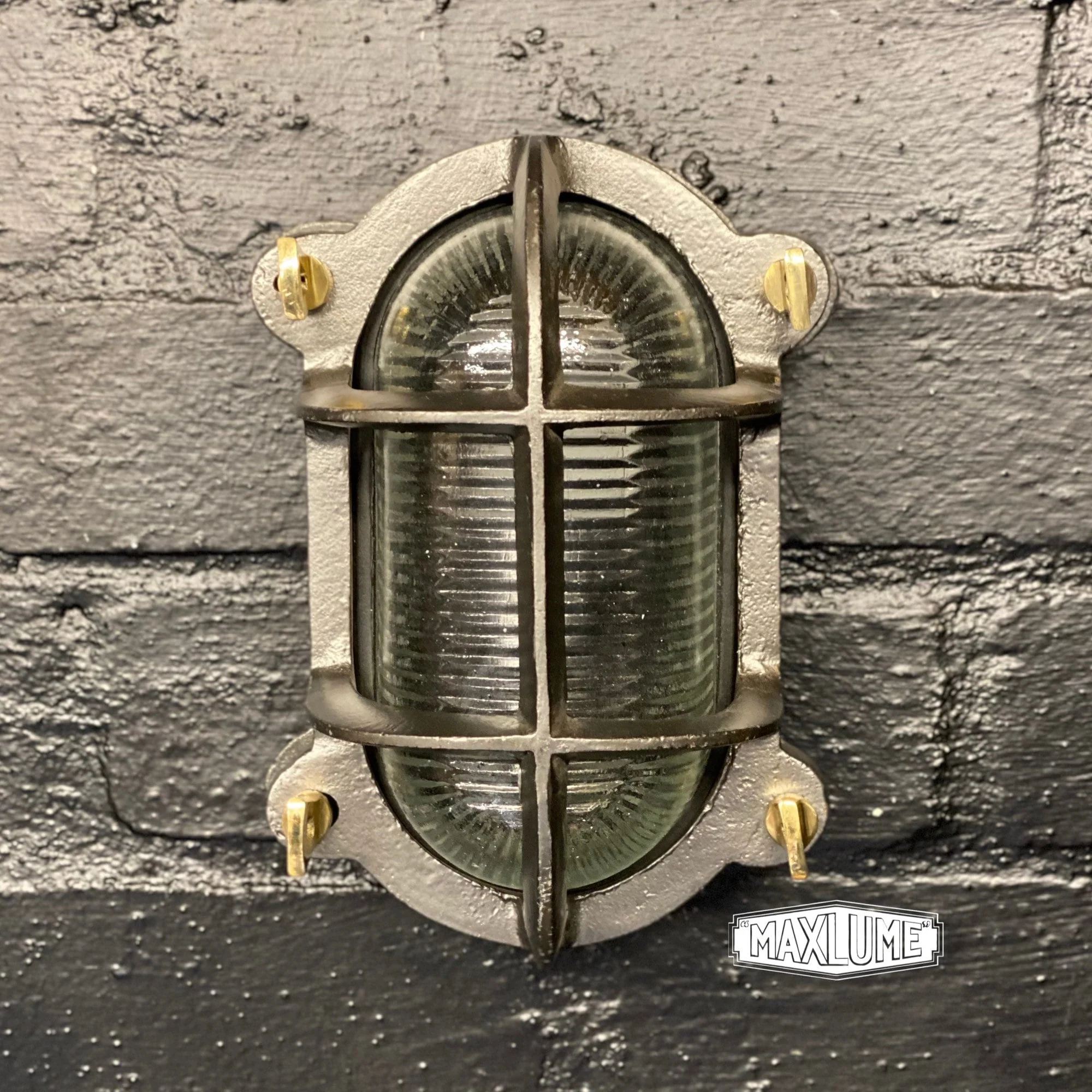 Walsingham ~ Bulkhead Outdoor & Bathroom Solid Cast Iron Wall Light | 7 Inch - Image 4
