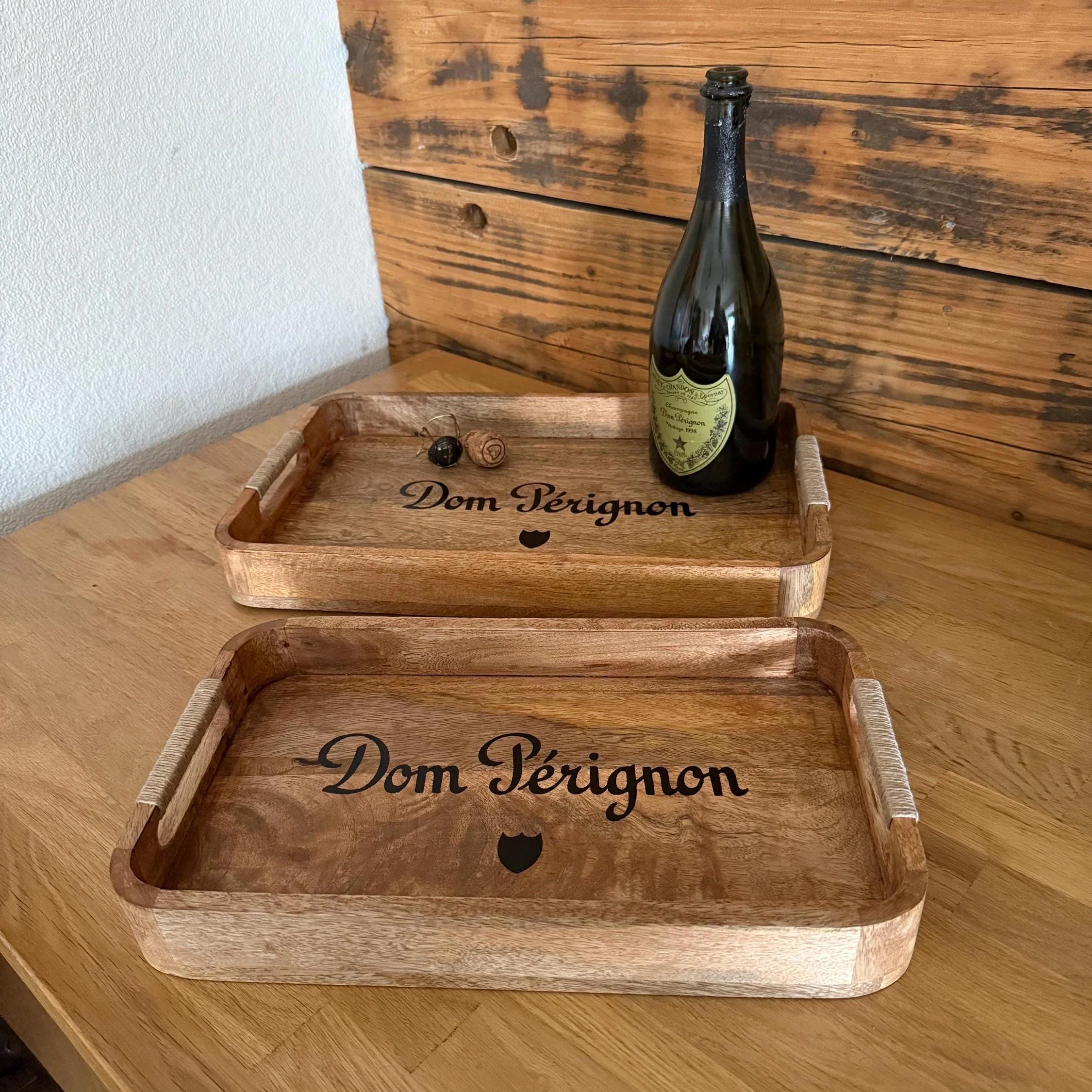 Wooden Serving Trays Dom Pérignon Champagne - Image 6