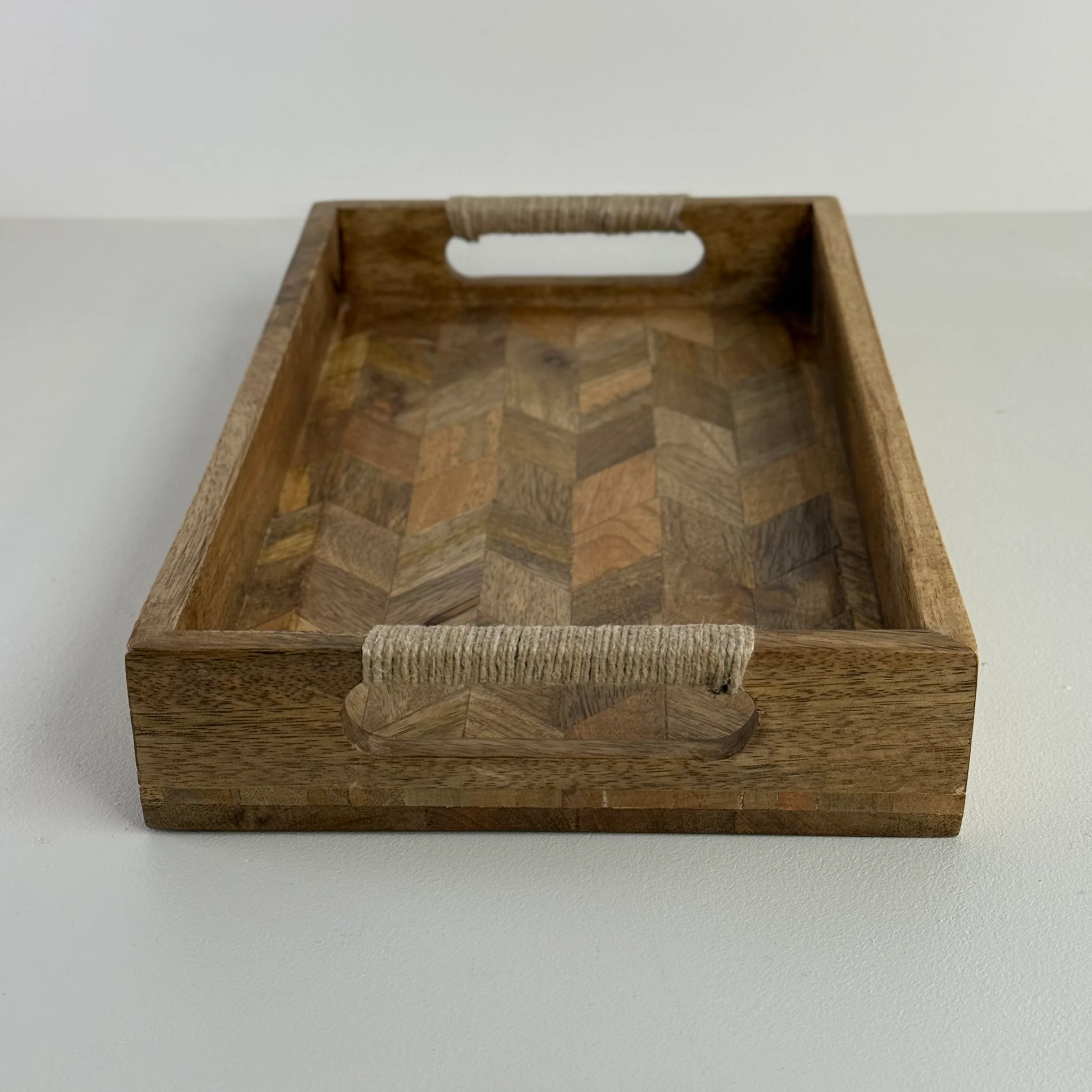 Moët & Chandon Champagne Medium Serving Tray Natural Wooden Patchwork - Image 6
