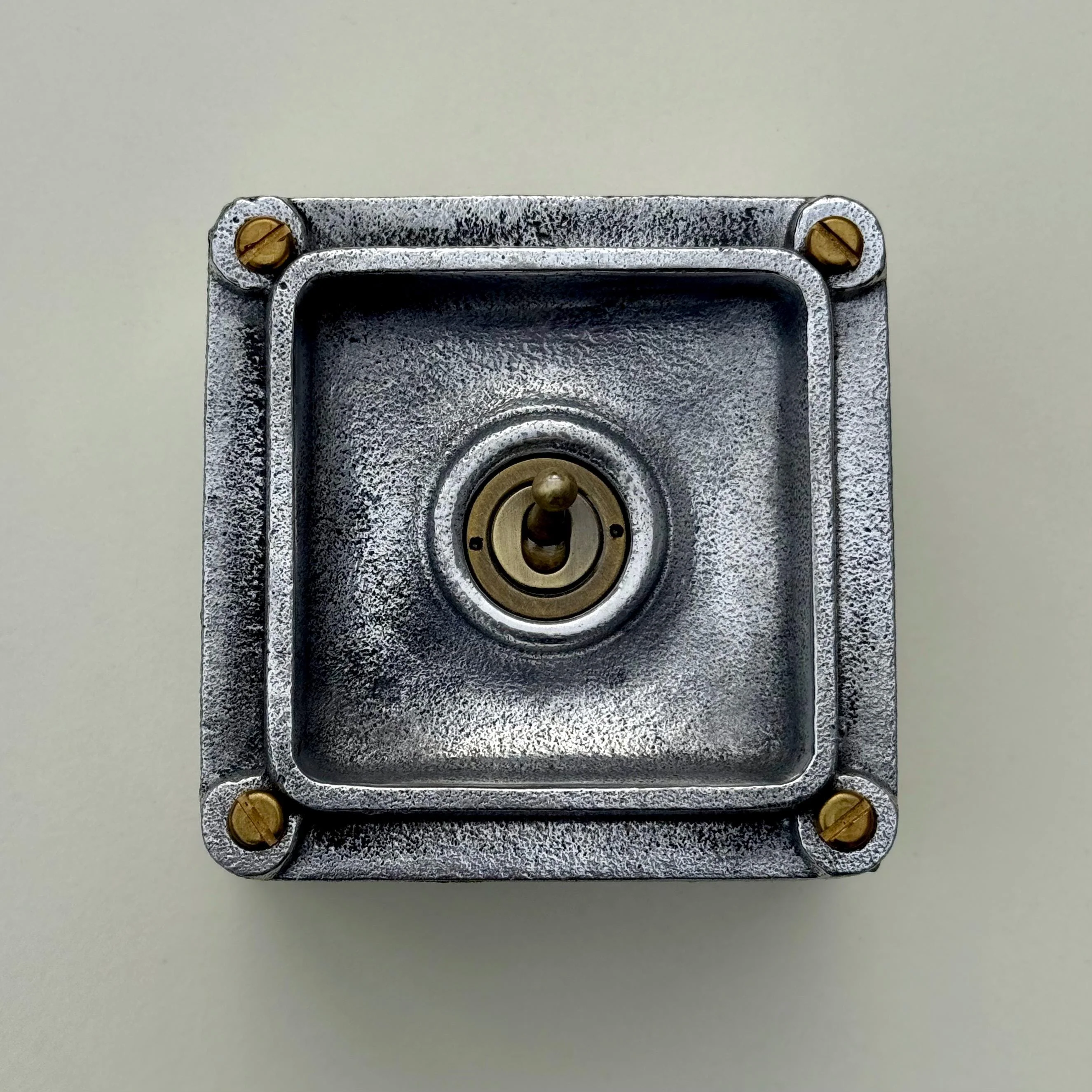 XL Single Gang Solid Cast Metal Conduit Light Switch Industrial 2 Way - BS EN Approved Vintage Crabtree 1950’s Style - Image 3