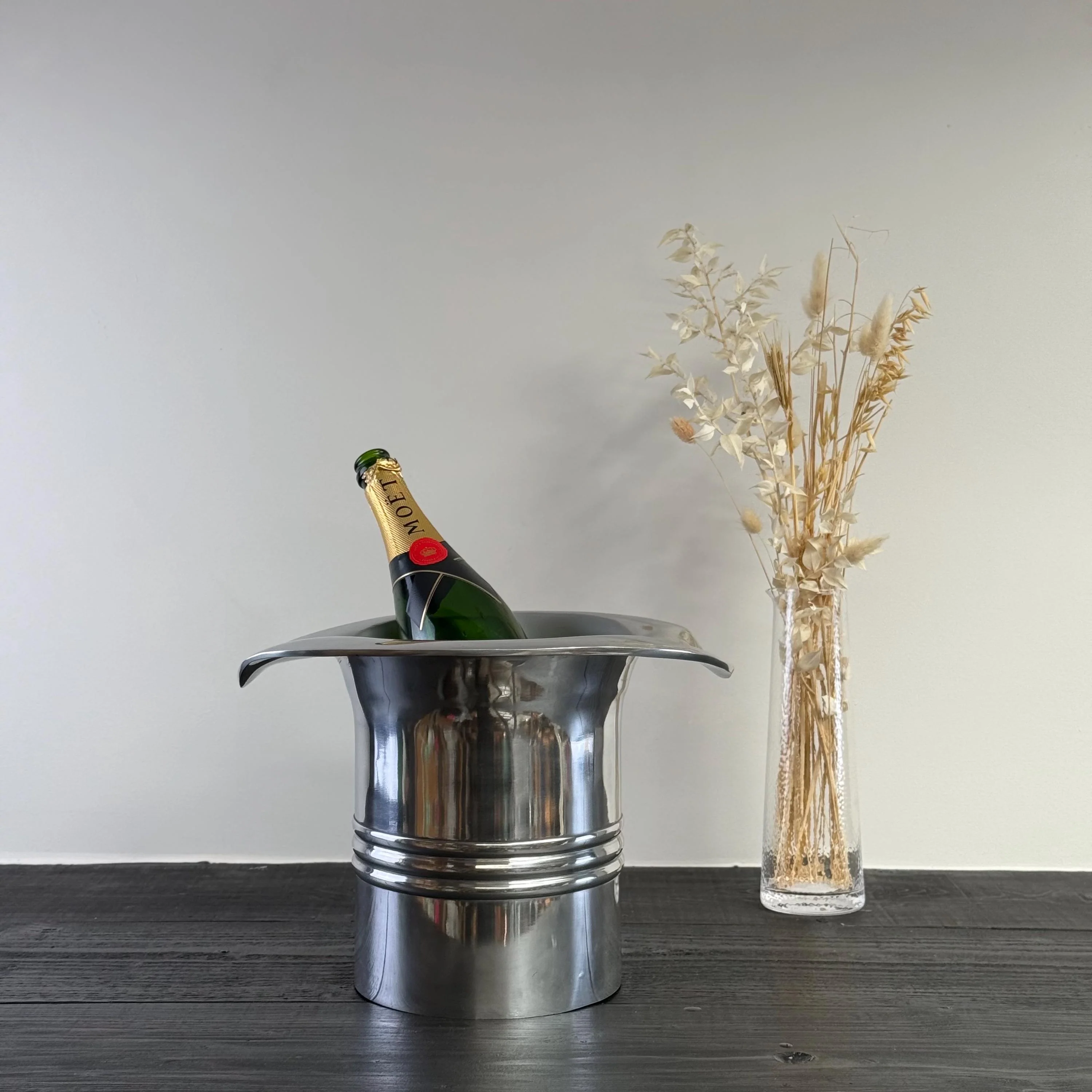Top Hat XL ~ Solid Cast Champagne Ice Bucket - Wine Cooler Bath - Image 2